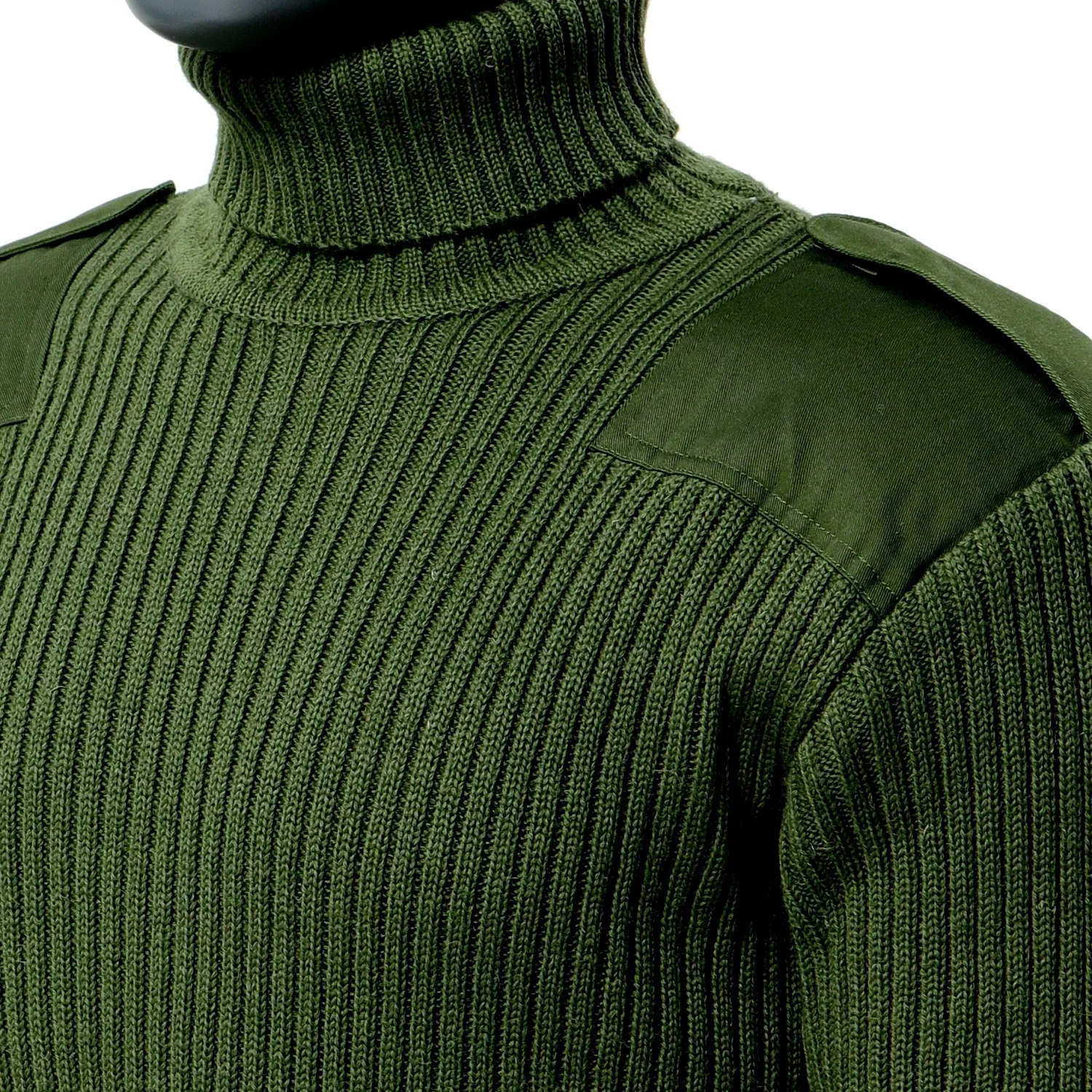 Acrylic Mil Spec Sweater GI Standard Duty Pullover Jungle Green with Knitted Olive Wool Army Green Tactical Sweater