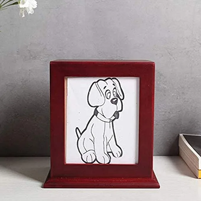  Amazon hot selling wooden photo frame design pet coffins and