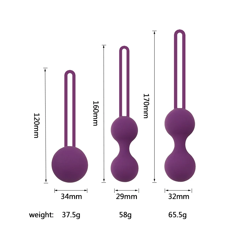 Waterproof Medical Silicone Durable Purple Women Tightening Product Vibrator Rose Kegel