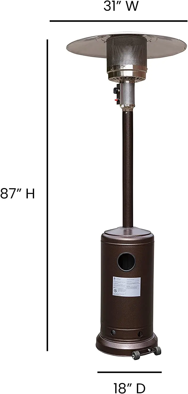 Outdoor Heater Winter Camping Umbrella Shape Outside Vertical Instant infrared Gas Patio Heater Propane