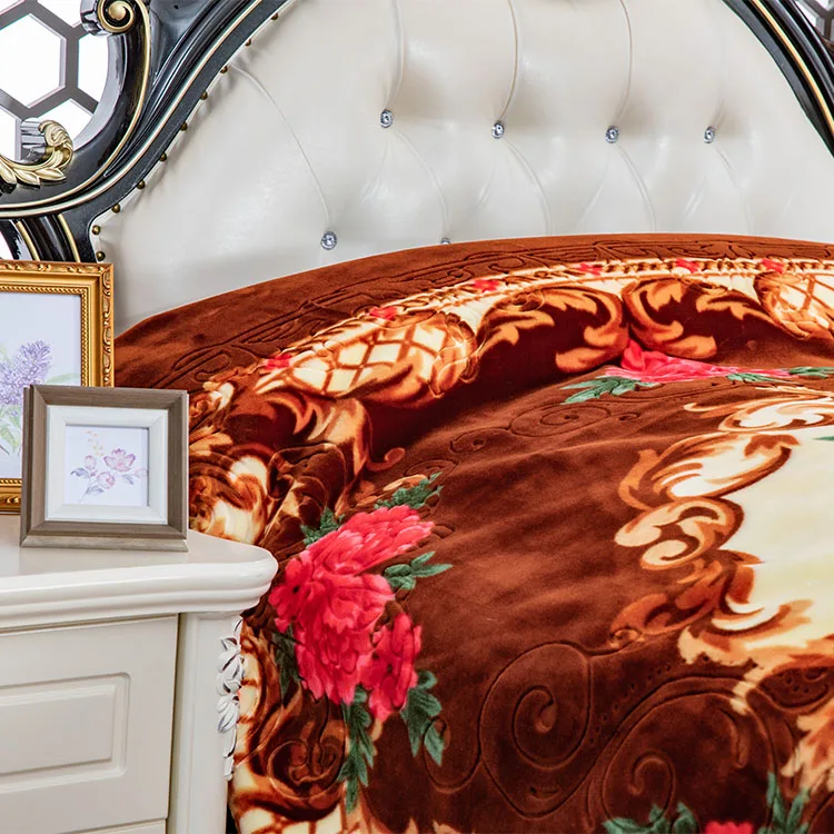 STOCK !! Wholesale korean Mink Blankets 2ply Big Size Embossed 8kg Mora Raschel Blanket For Bahrain Market