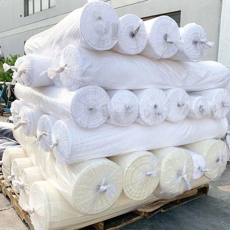 80%polyester 20%polyamide  roll package Processed Material Beach Wear fabric cleaning fabric