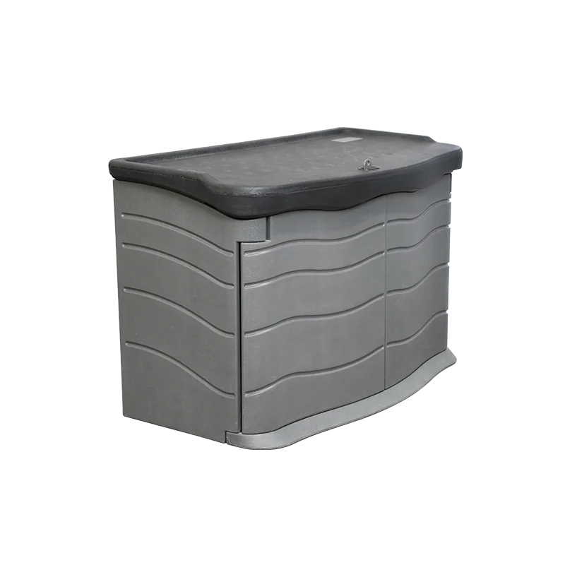 2023 HDPE Material Durable Outdoor Garden Plastic Storage Shed Tool Container Plastic Garden Furniture