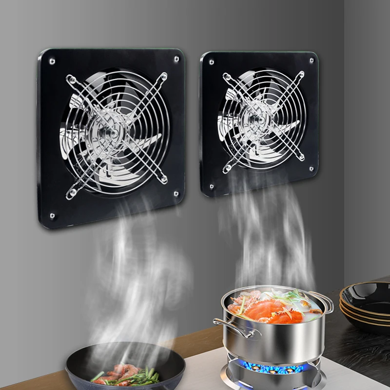 Высокоскоростной вытяжной вентилятор VANJINE, простой кухонный Домашний Вентилятор для проката, Мощный Тихий вытяжной вентилятор