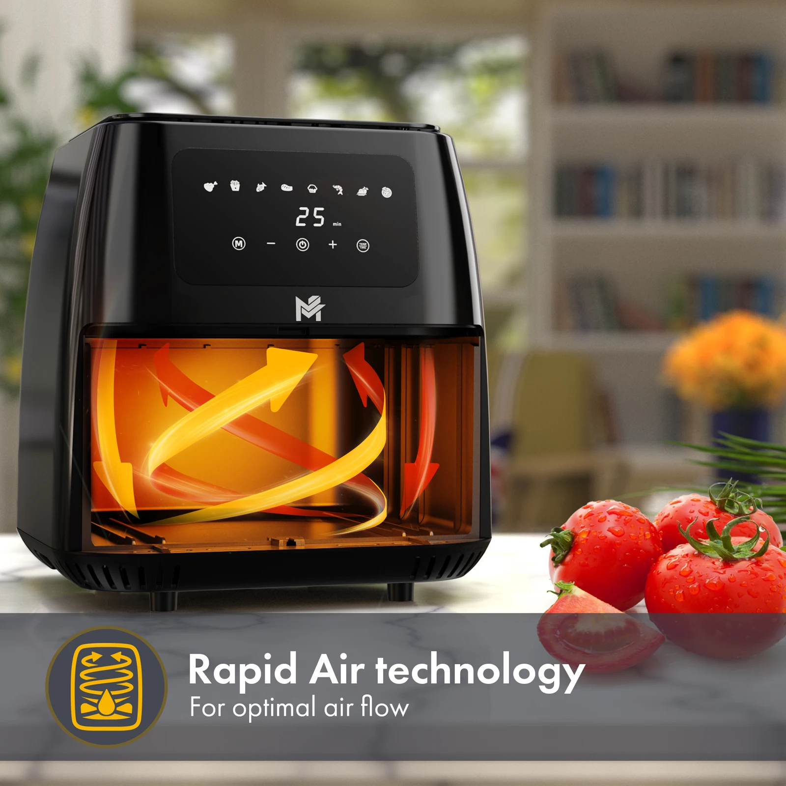 oven electric digit oven air fryer glass cooking new fashion oil-free small silver crest airfryr dual basket air fryer on sale