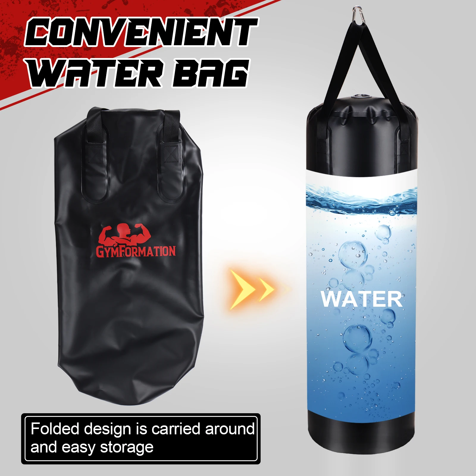 gym fitness instead of sand bag weight bearing power aqua water filled interior overall enhanced  boxing punching bag