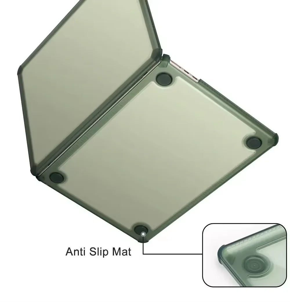 Laudtec ALF-043  Tpu Pc Cover Hard Shell Portable Clear Notebook Transparent Lap Top Laptop Case For Macbook Air 15 Pro 14