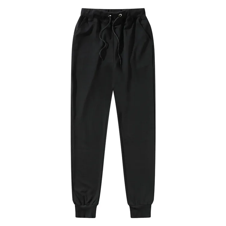 Factory Sweatpants Clothing Manufacturers Custom Thick Cotton Fleece Elastic Waist Drawstring Bulk Sweatpants