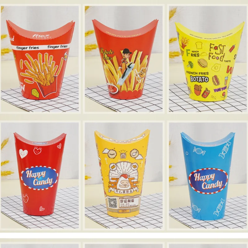 AT PACK New Arrivals Butterfly Cup Disposable Custom Logo Printed Pe Coating French Fries Barbecue Eco Disposable Coffee Cup