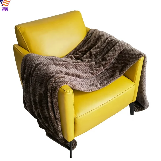 Soft textured microfiber waffle flannel fleece throw blanket wholesale