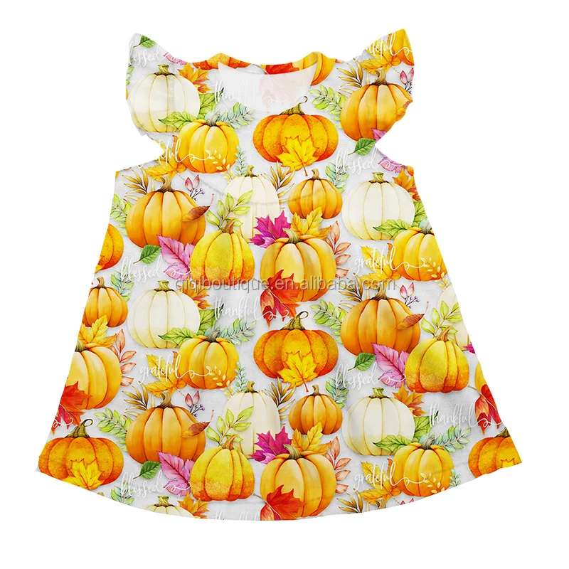 Spring Kids Short Sleeves Dress Children Boutique Clothing Milk Silk Baby Girl Princess Floral Dress