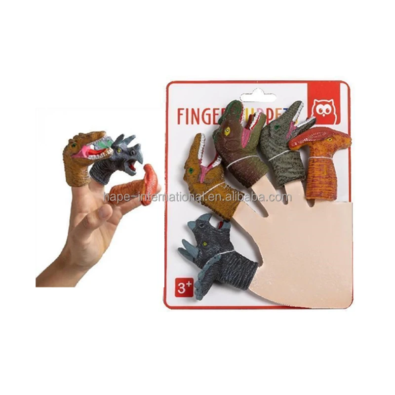 Custom Educational Finger Hand Puppet For Kids Gift High Quality Popular Stuffed Toy Children Cute Fingers Play Fun Animal Doll