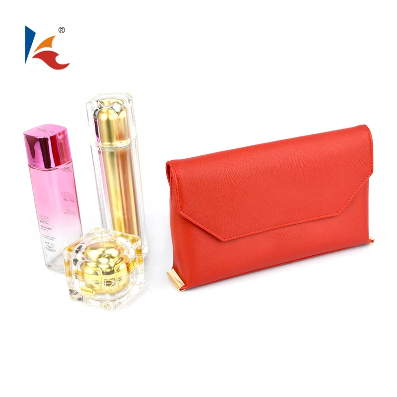 factory manufacture red square  pvc clutch bag