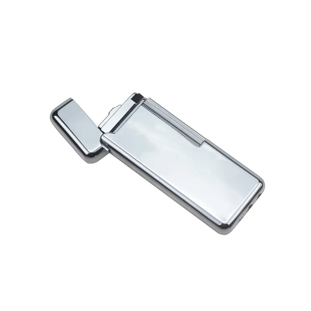 GT wholesale plasma lighter custom logo smoking accessories Luxury silver Sparkwheel usb lighter Rechargeable smoke supplies