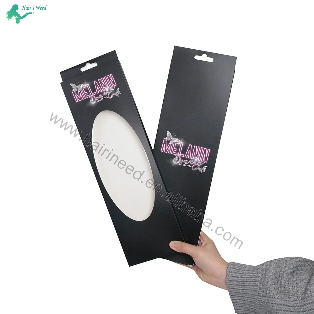 Customized Logo Size Hair Accessories Packaging Folding Paper Box Luxury Paper Satin Hair Durags Scarf Bonnet Packaging Boxes