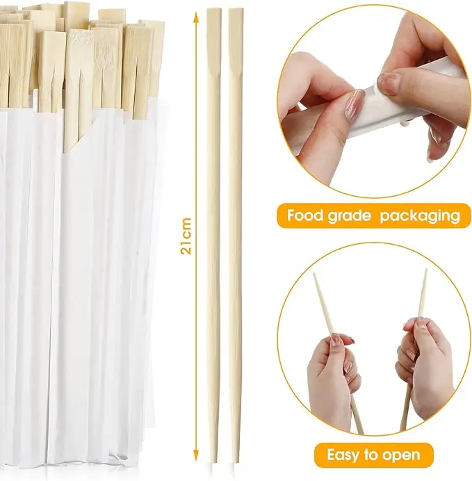 Custom printed disposable set sushi chopsticks bamboo personalized chopsticks with logo