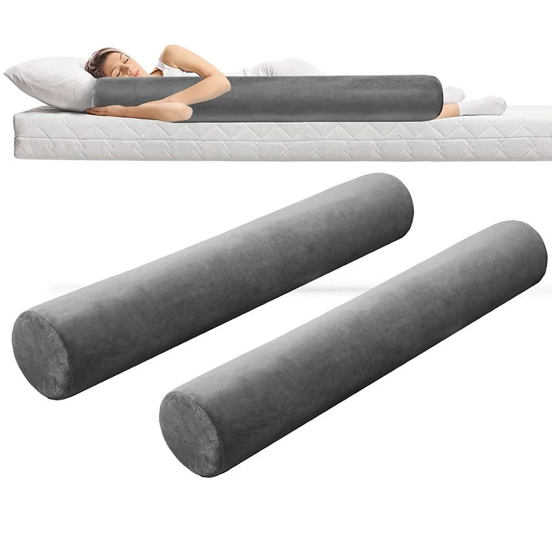 Ergonomically Designed Back Neck and Spine Relief Memory Foam Round Body Pillow