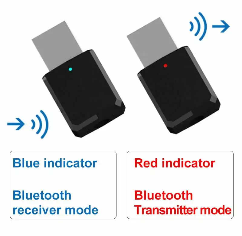  2 в 1 USB BT 5 0 передатчик приемник AUX аудио адаптер для