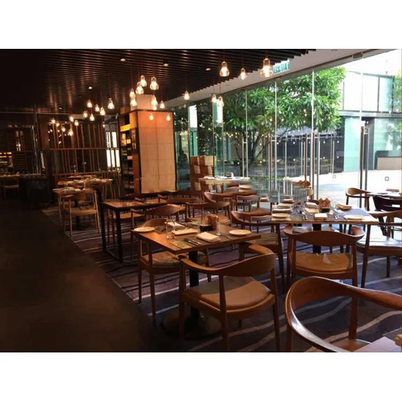 Hot Selling  Professional Commercial Restaurant Furniture Wooden Restaurant Dining Set