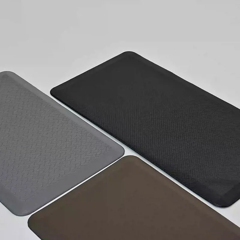 12mm Non Slip Waterproof Rug Anti Fatigue Kitchen Standing PVC Mat With Beveled Edge