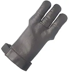 ArcheryMax  archery 3 finger leather protective shooting gloves for left and right hand archer