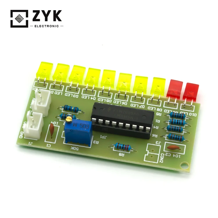 LM3915 Audio Level Indicator DIY Kit Electronic Circuit Kit Production Suite Solder Practice Kit