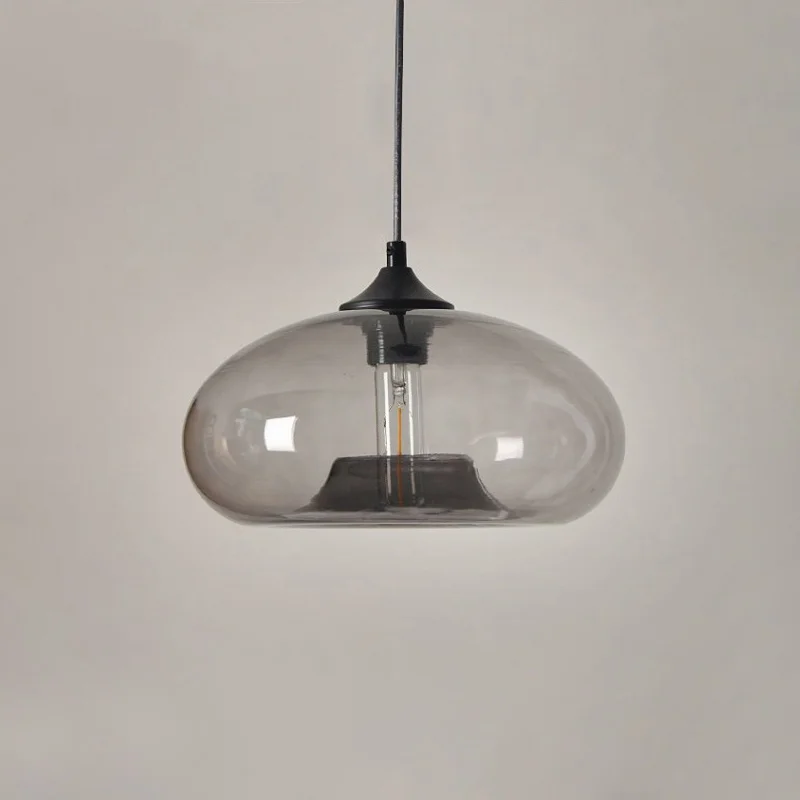 Hotel Art Design Glass Ball Nordic Lamps Guangdong Chandelier Pendant Lamp Iron Hanging Pendant Light For Bedroom Dining Room