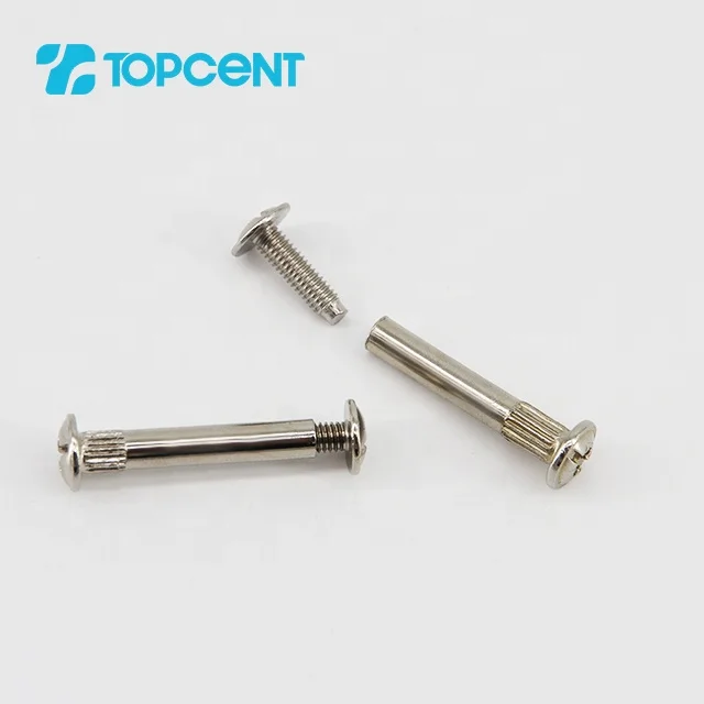 TOPCENT Furniture Accessories Connector Screws Combination Screws Bolts  Bolts Hexagon Socket Flat Head Screws and Bolts
