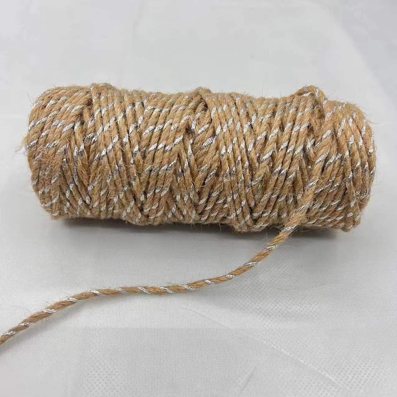 Eco-Friendly 2mm Jute Rope 2 Ply Twisted Jute Twine Jute Cord For Sale