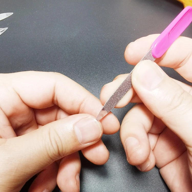 6pcs Metal Nail File  for Natural Nails Made of Stainless Steel, Sword Fingernail Files with Sharp Pointed Tip.