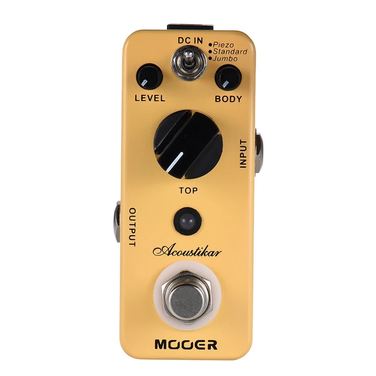 MOOER Acoustikar Acoustic Guitar Simulator Effect Pedal True Bypass with 3 Modes