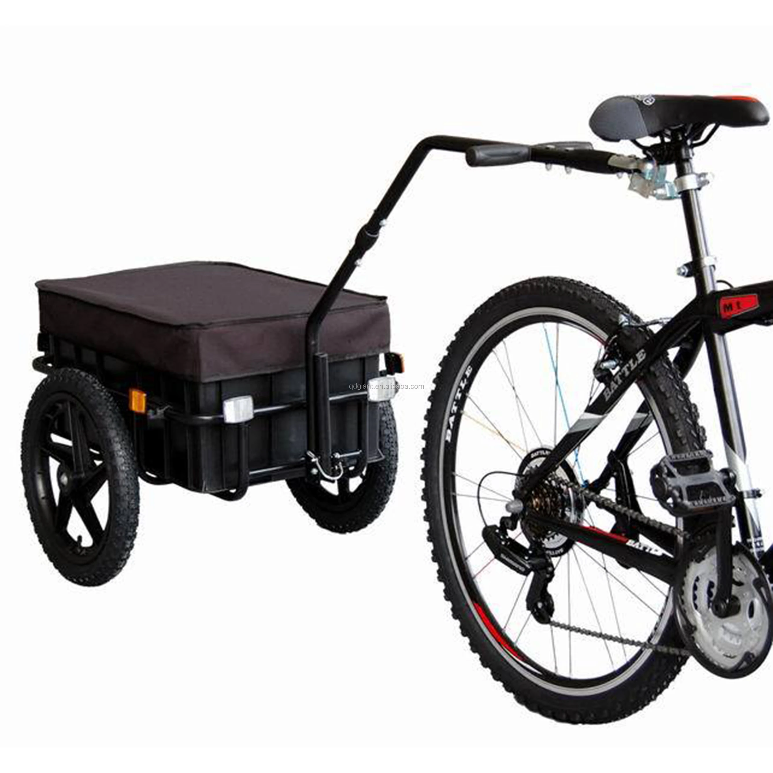 TC3003 Outdoor Bicycle Cargo Bike Tent Trailer Bike Trailer with Removable Transportation Box and Cover