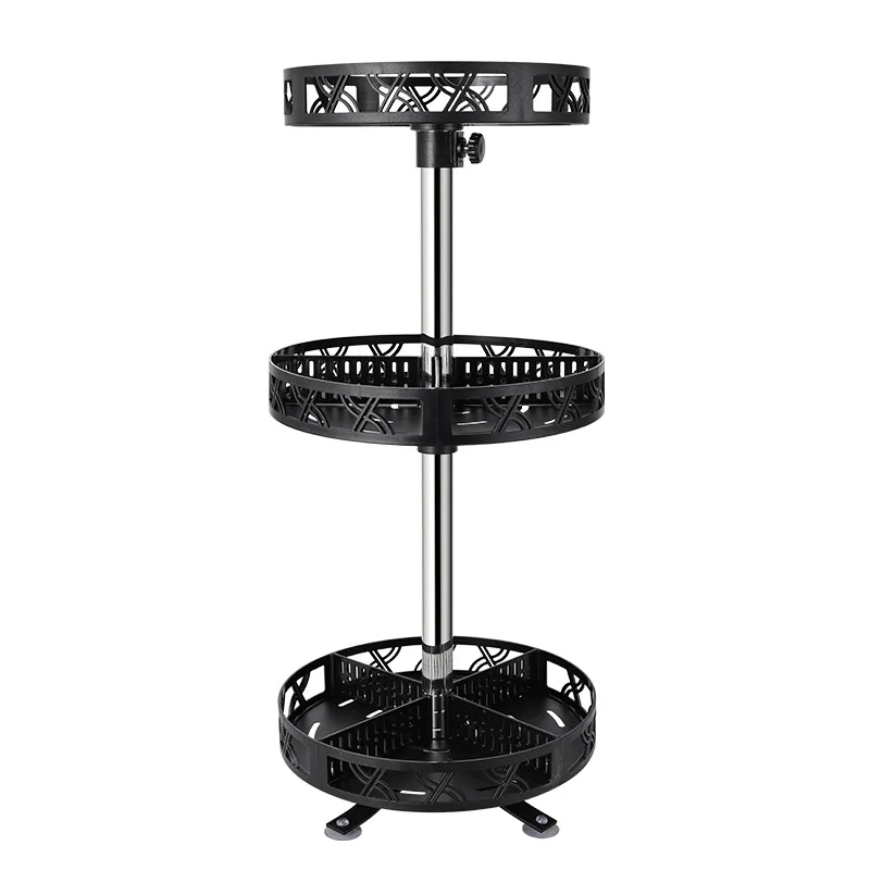 Stainless steel Creative Multi-function space saving kitchen storage spice rack turntable lazy susan cabinet organizer