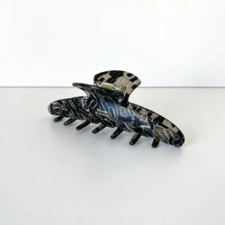 big pearl  crack hairpin Acetate unique  long hair advanced highlights fashion hair claw clip for young women