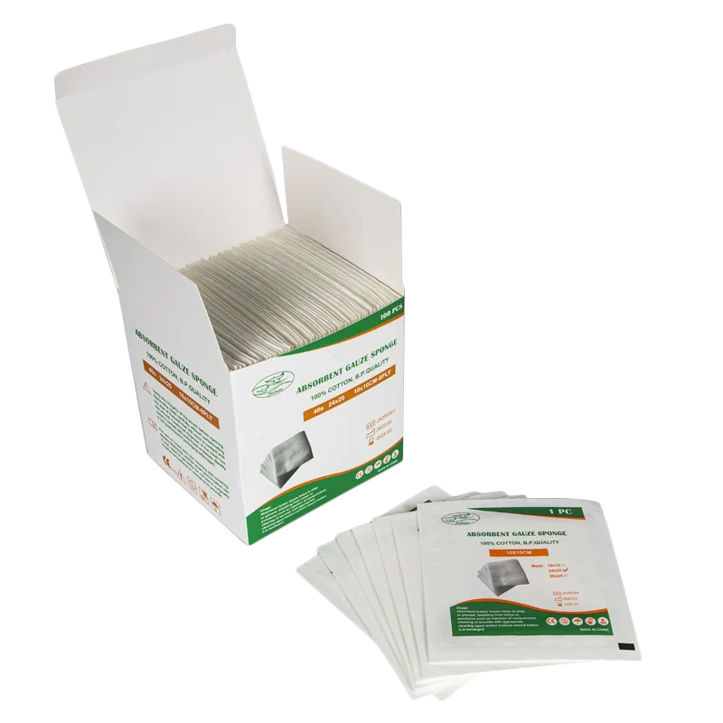 Sterile Gauze swab , gauze swabs ,Absorbent sterile  Gauze Swab 10x10 cm
