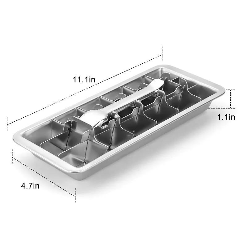 12 Cavity Food Grade Ball Shape Ice Tray Ice Ball mold stainless ice cube tray bottle