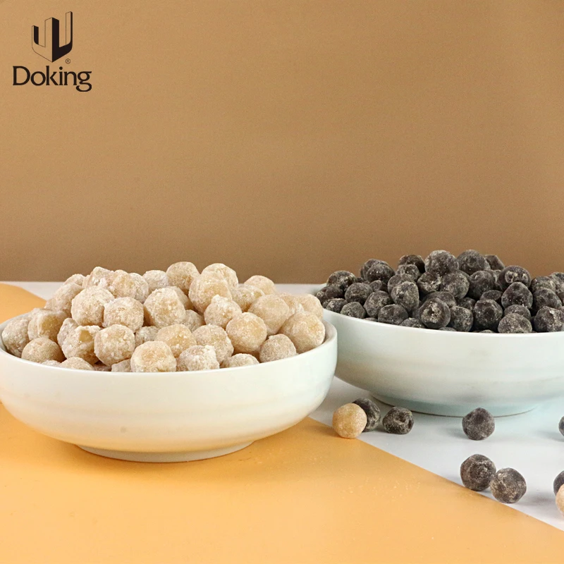 Doking Factory OEM wholesale quality product milk tea material special bubble tea ingredients quick cooking gold tapioca pearls