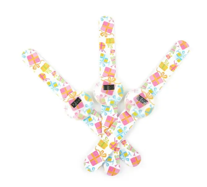 Slap LED watch custom design children silicone watch