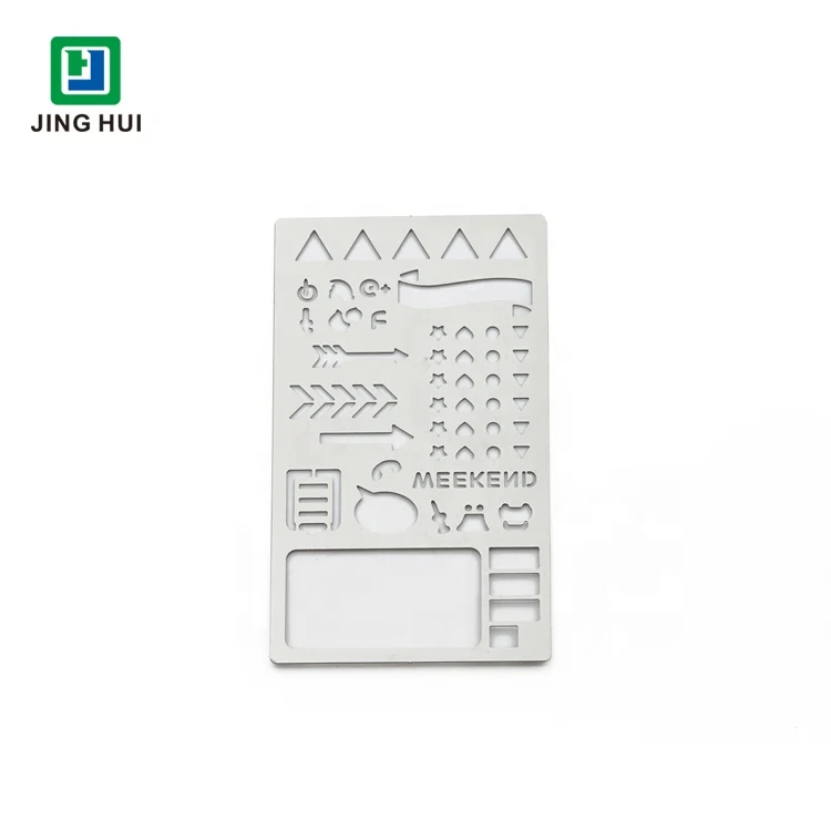 Custom Stainless Steel Metal Laser Cut Template Account Stationery Drawing Stencil