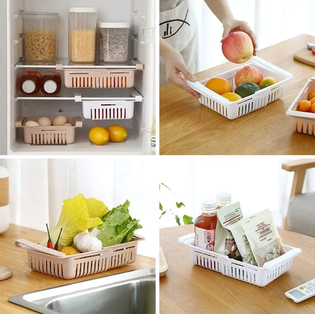 Creative multifunctional Fridge Drawer Organizer refrigerator storage rack box Fridge Drawer Organizer