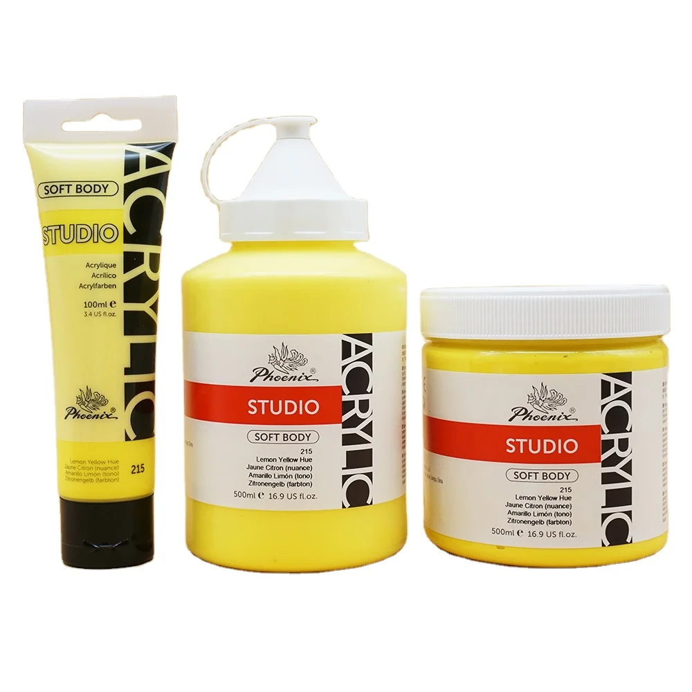 Kids Education Acrylic paints Soft Body Acrylic Colors  75/100/200/250/500 Ml For Studio Level  crafts 4 all paint