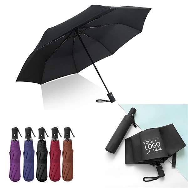 2024 Promotional Gifts Umbrella Folding Windproof 3 Folding Automatic Umbrella Mechanism Luxury Folder Umbrellas Rain Sun