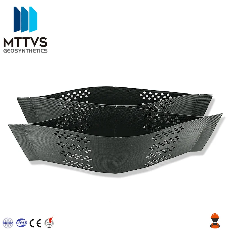 Factory low price driveway road slope protection HDPE cellular paving plastic gravel stabilizer geocell