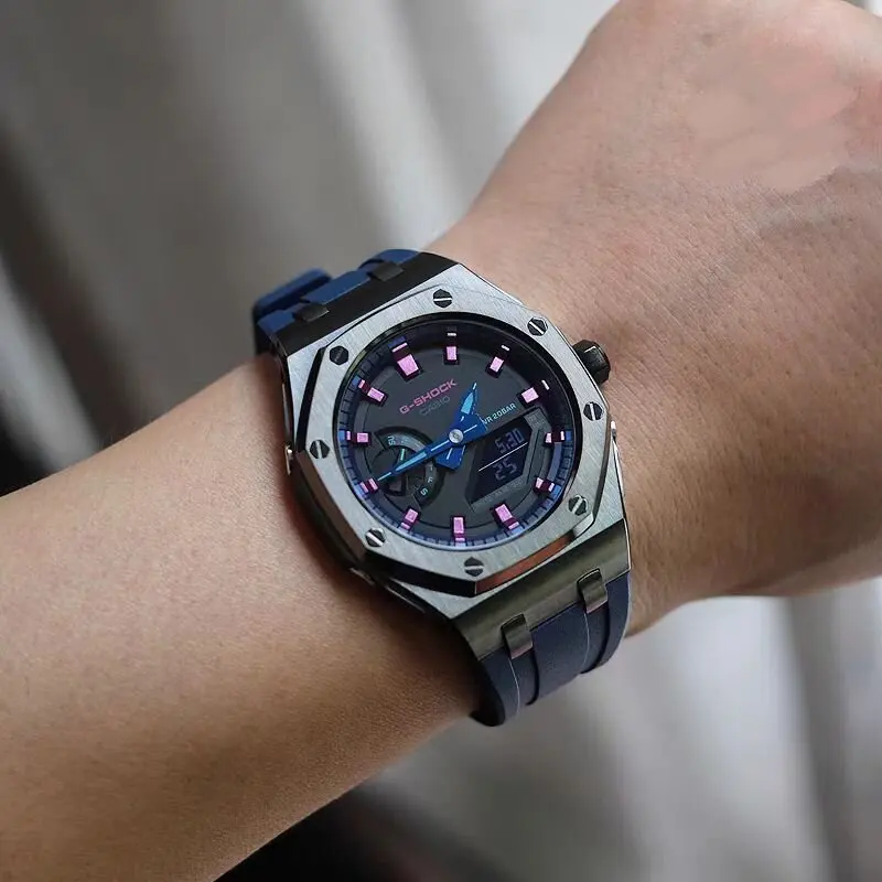 Fashion Luxury Bt Calling Men Metal Smartwatch Stainless Steel Round Display Aw12 Smart Watch