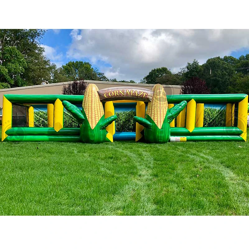 Hot Sale Labyrinth Large Labyrinth Maze Hunted House Scary Halloween Pvc Outdoor Bouncy Inflatable Maze For Commercial Rental