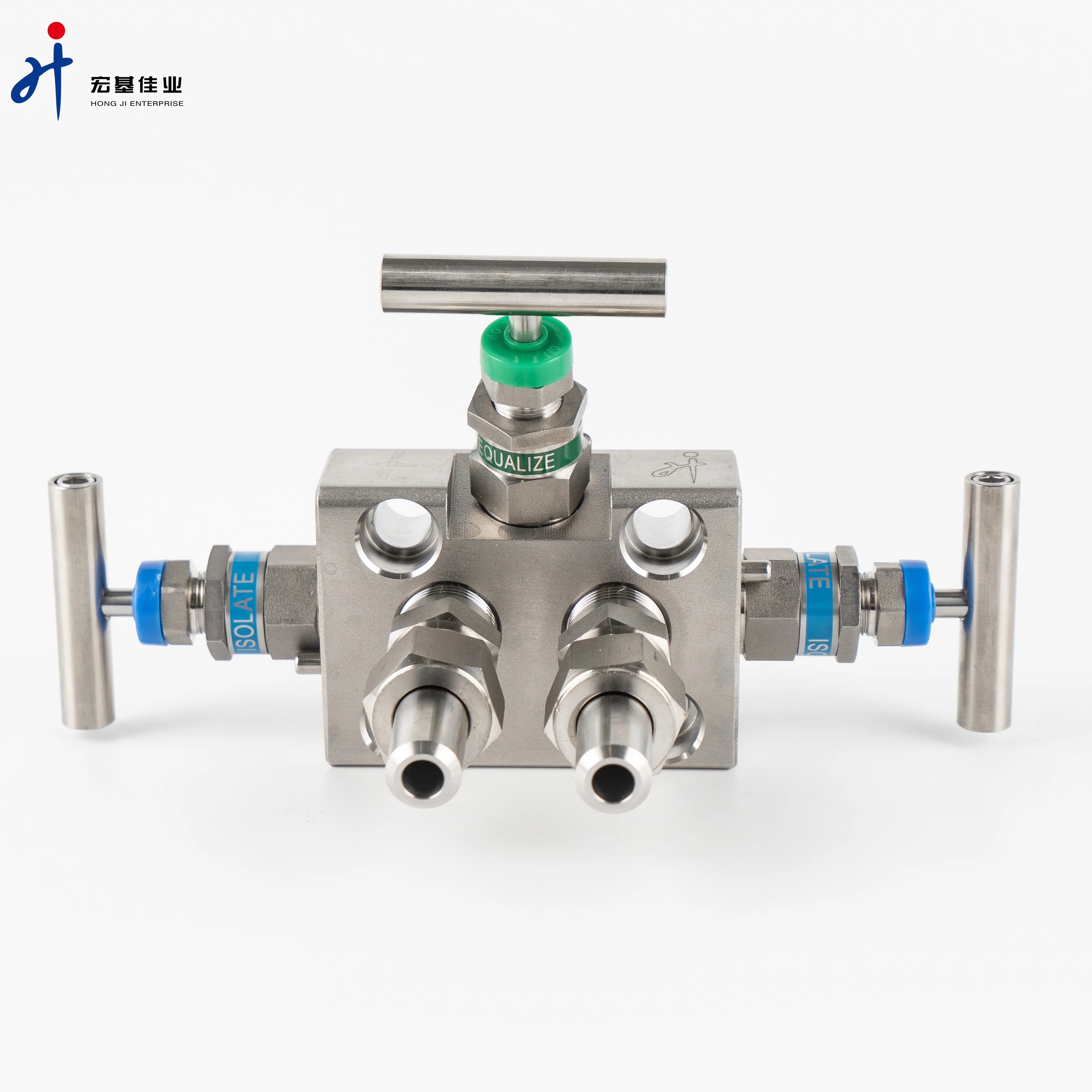 Stainless Steel Integrated High Temperature and High Pressure Transmitter Three Way Manifolds Internal Thread