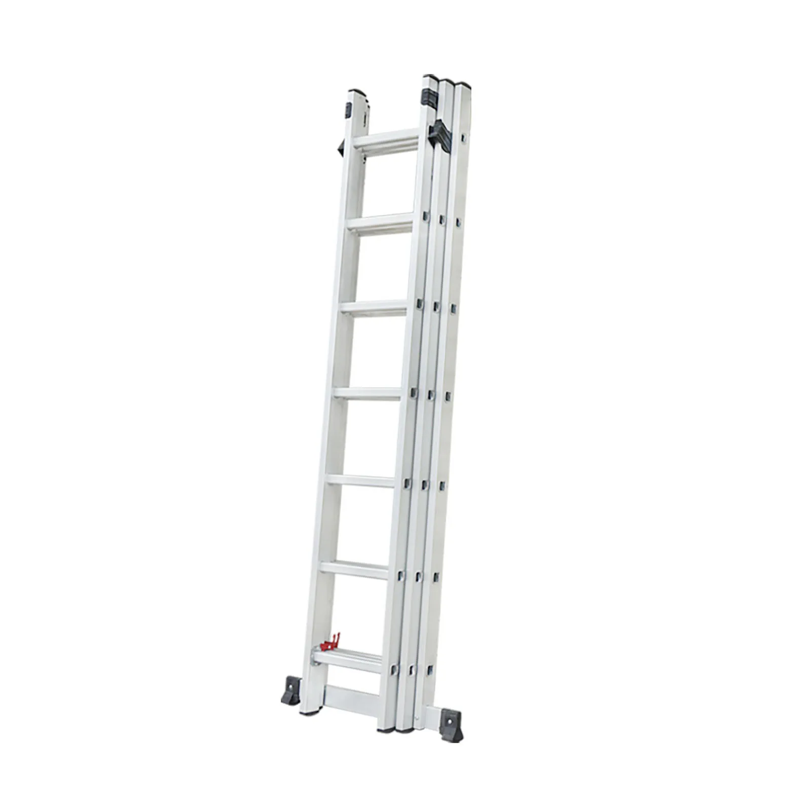 Industrial-Grade Aluminum Telescopic Extension Ladder Certified EN131 Retractable Folding Stairs 3.24m to 9.6m