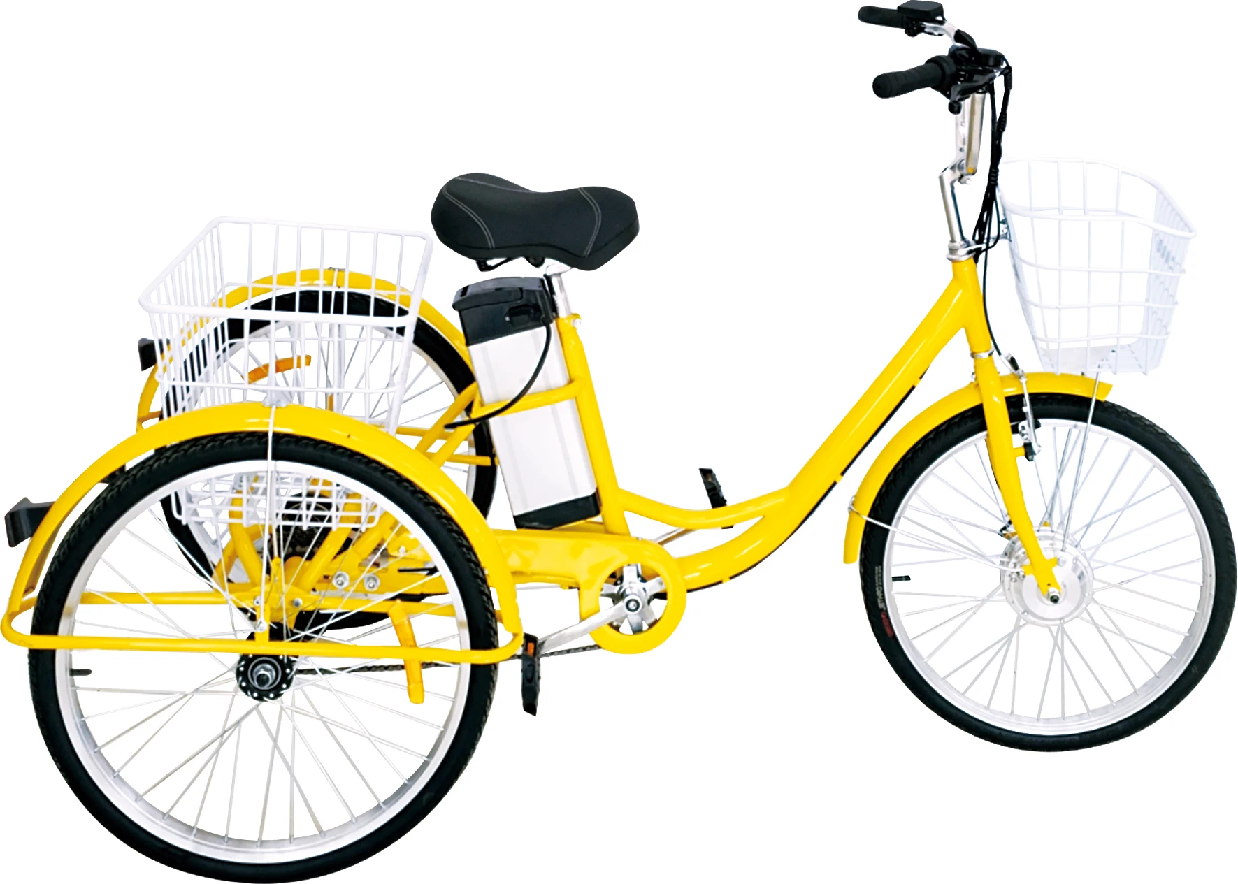 Трехколесный велосипед для взрослых с двумя сиденьями для детей, 20/24 дюймов, рынок Польши