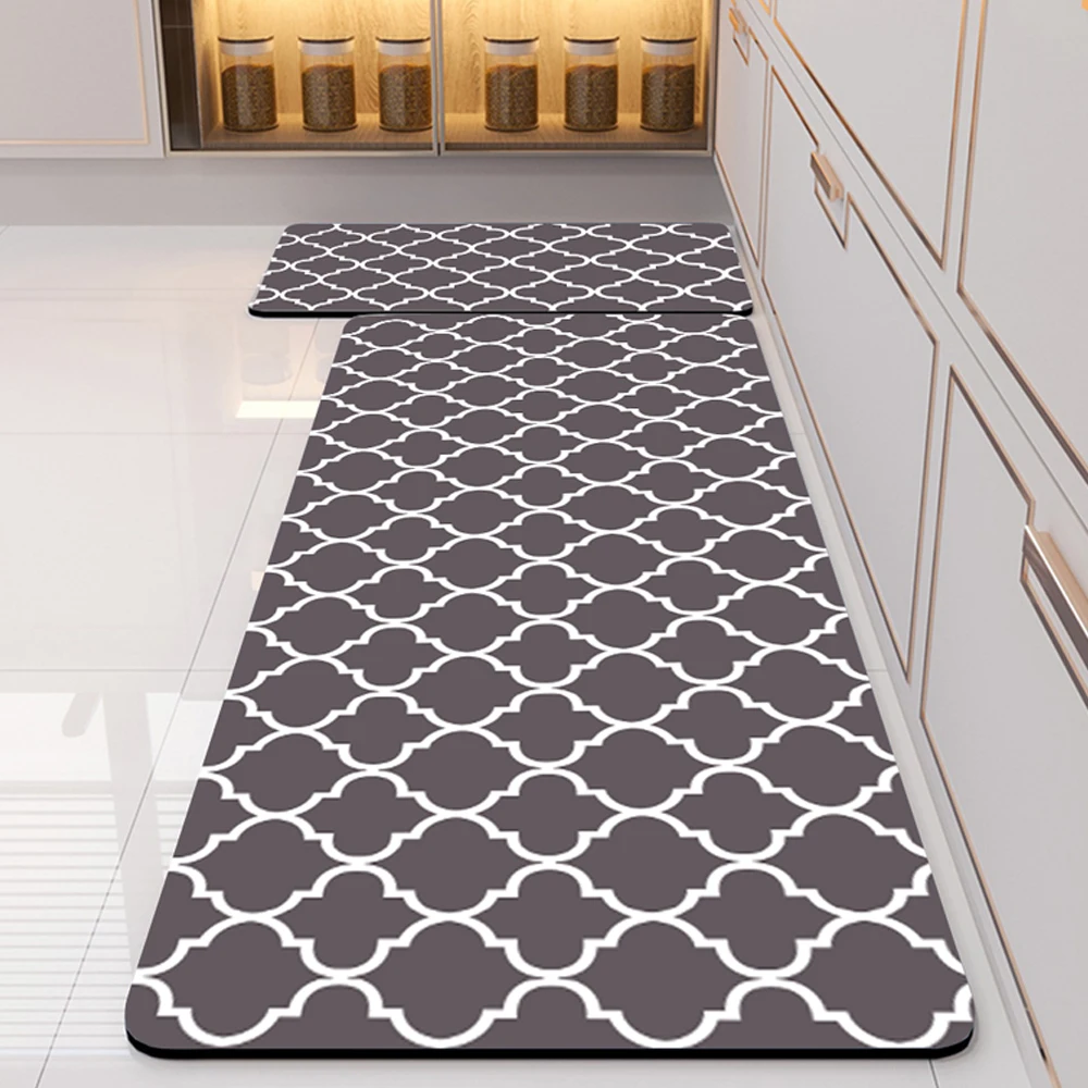 Kitchen Mat [2 PCS] Cushioned Anti-Fatigue Floor Mat, Waterproof Non-Skid Kitchen Mats and Rugs, Ergonomic Comfort Foam Kitchen