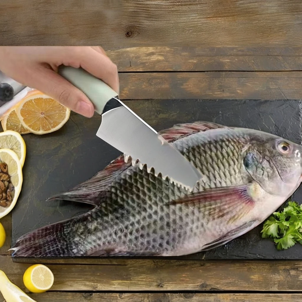 Muti Functional Kitchen Utensil Fish Scale Remover Scraper Efficient Tool for Removing Fish Scales